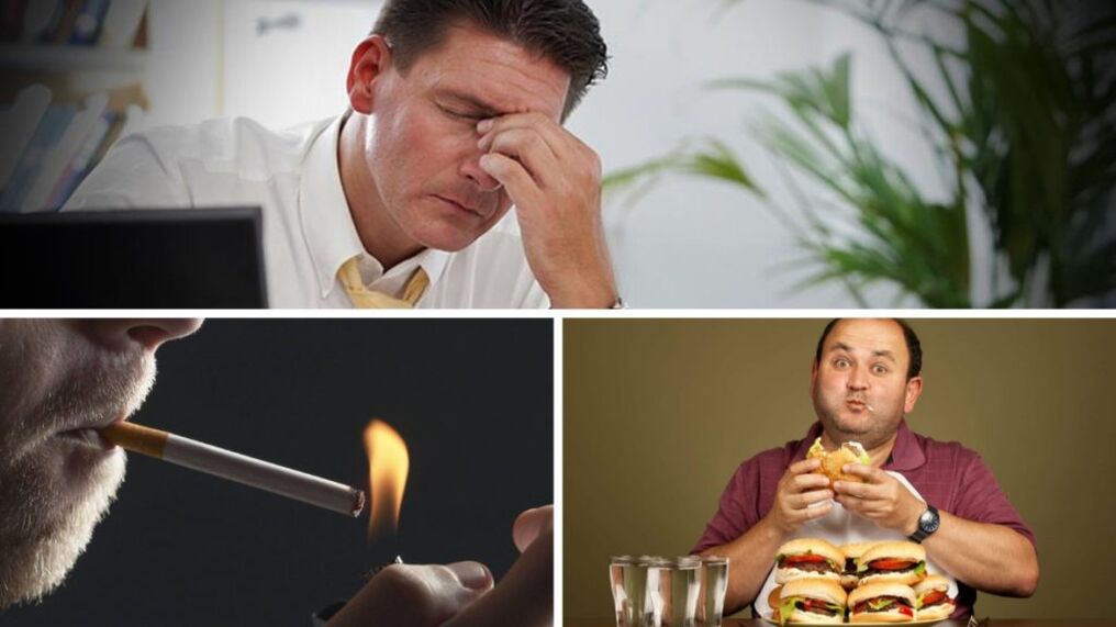 Factoren die de mannelijke potentie verergeren - stress, roken, ondervoeding
